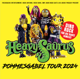 Ticketmotiv Heavysaurus - Pommesgabel Tour 2024