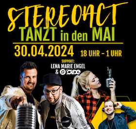 Ticketmotiv STEREOACT - Rügen Tanzt In Den Mai - STEREOACT - Rügen Tanzt In Den Mai