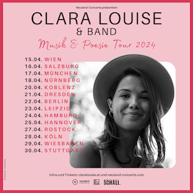 Ticketmotiv CLARA LOUISE & BAND - Warm - Musik & Poesie