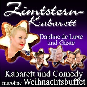Ticketmotiv Zimtstern-Kabarett 2024 - Mit Daphne De Luxe – Streckenbach & Köhler – Birgit Breuer – Ingo Börchers
