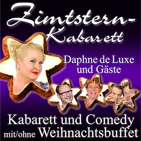 Ticketmotiv Zimtstern-Kabarett 2024 - Mit Daphne De Luxe – Streckenbach & Köhler – Birgit Breuer – Ingo Börchers
