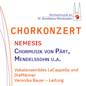 Ticketmotiv Nemesis – Chorkonzert - LaCappella Und DieMänner (Bad Homburg)
