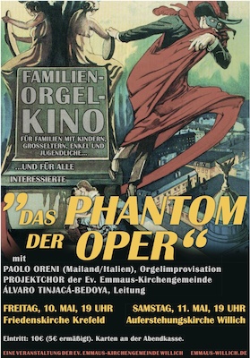Ticketmotiv Das Phantom Der Oper - Familien-Orgel-Kino