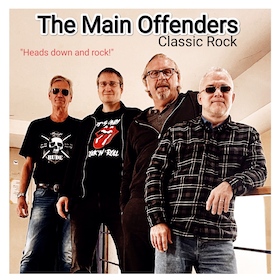 Ticketmotiv The Main Offenders - Heads Down And Rock! - Ein Sound, Der Einen Wahrlich Vom Stuhl Reißt! Rock’n Roll Pur! Abtanzen Und Mitsingen Garantiert!