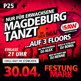 Ticketmotiv Magdeburg Tanzt - Auf 3 Floors Und Nur Für Erwachsene