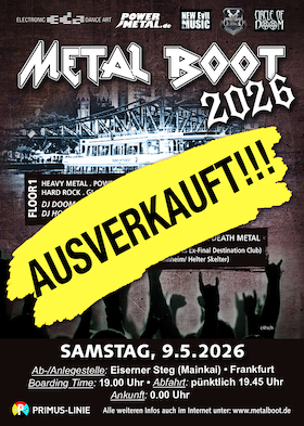 Ticketmotiv Das MetalBoot - Deine MetalParty Auf Dem Main! - MetalBoot 2026