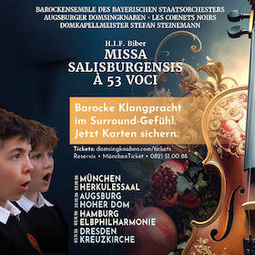 Ticketmotiv Missa Salisburgensis - H.I.F. Biber – Deutschland-Tour 2026 – Kreuzkirche Dresden