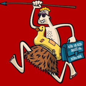 Ticketmotiv CAVEMAN - Du Sammeln, Ich Jagen