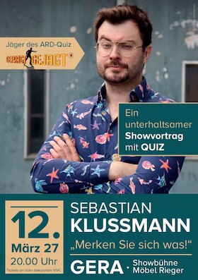 Ticketmotiv Sebastian Klussmann - Merken Sie Sich Was! -