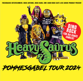 Ticketmotiv HEAVYSAURUS - Pommesgabel Tour 2024