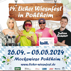 Ticketmotiv 14. Licher Wiesnfest Pohlheim - Tanz In Den Mai Mit Grabenland Buam & Amigos