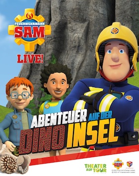 Ticketmotiv Feuerwehrmann Sam LIVE! - Abenteuer Auf Der Dino-Insel