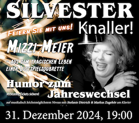 Ticketmotiv Silvester Knaller 2024 - Mizzi Meier
