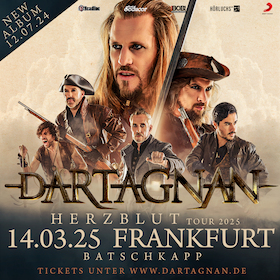 Ticketmotiv DArtagnan - Herzblut Tour 2025