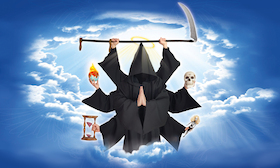 Ticketmotiv Der Tod „Gevatter Unser“