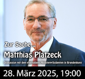 Ticketmotiv Zur Sache... Matthias Platzeck
